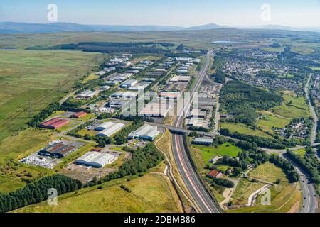 Ebbw vale e Heads of the Valley Road, Galles del Sud, Regno Unito Foto Stock