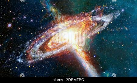 Stella di neutroni. Elementi di questa immagine forniti dalla NASA. Foto Stock