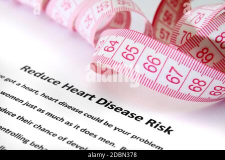 La malattia di cuore il rischio Foto Stock