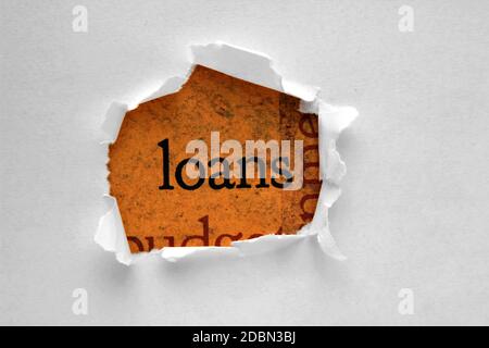 Concetto di prestito Foto Stock