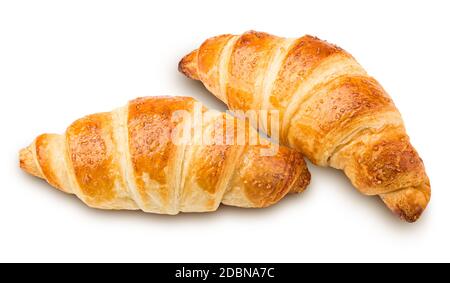 croissant, isolato su sfondo bianco, tracciato di ritaglio, profondità di campo completa Foto Stock