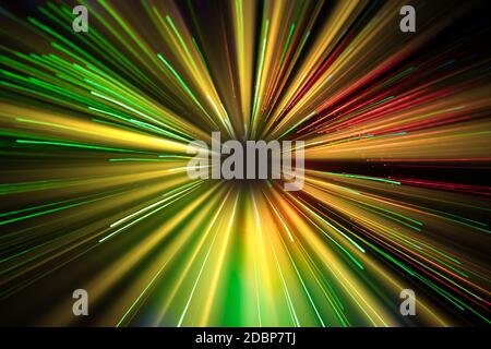 Tracce luminose Foto Stock