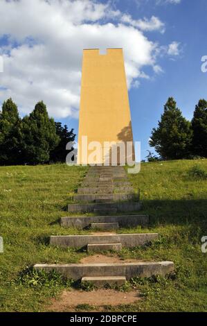 Torre di osservazione nel Parco Expo di Hannover Foto Stock