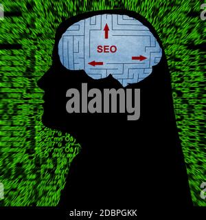 SEO in mente Foto Stock