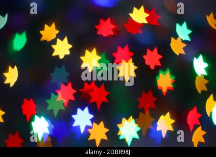 Il neon fairy stelle - vacanza sfondo Foto Stock