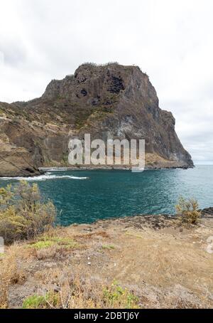 Porto da Cruz sulla costa settentrionale di Madeira, Portogallo Foto Stock