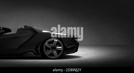 Rendering 3d sfondo Cool Sports Cars Foto Stock