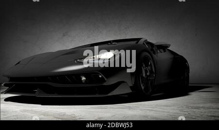 Rendering 3d sfondo Cool Sports Cars Foto Stock