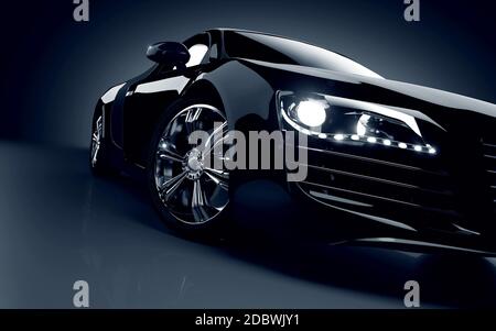 Rendering 3d sfondo Cool Sports Cars Foto Stock