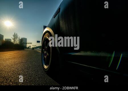 Rendering 3d sfondo Cool Sports Cars Foto Stock