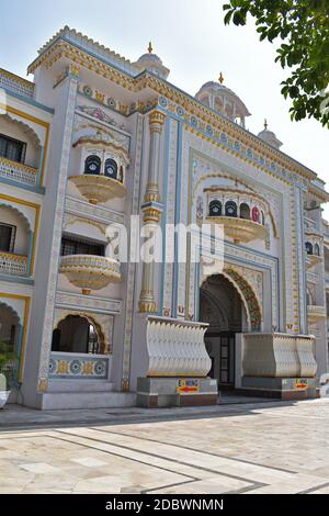 Porta d'ingresso-6, Takhat Sachkhand Shri Hazur Abchalnagar Sahib, Gurudwara principale di Nandered e uno dei cinque alti posti di autorità dei Sikh. MAh Foto Stock