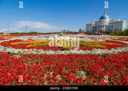 L Ak Orda Palazzo Presidenziale ad Astana, Kazakistan Foto Stock