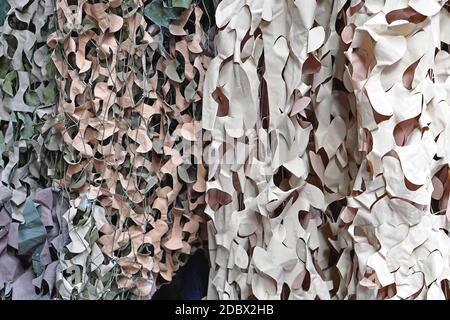 Il camuffamento netti per hidding nella natura Foto Stock