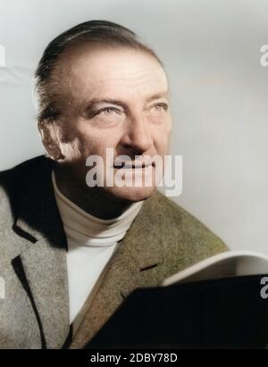 Kurt Hoffmann, deutscher direttore cinematografico, Deutschland ca. 1960. Film tedesco direttore Kurt Hoffmann, Germania ca. 1960. Foto Stock