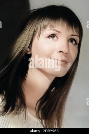 Diana Körner, deutsche Schauspielerin, Deutschland um 1967. Attrice tedesca Diana Koerner, Germania ca. 1967. Foto Stock