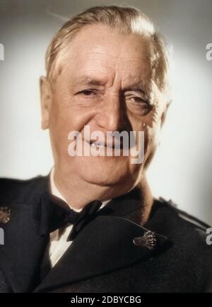 Hans Moser, österreichischer Schauspieler, Deutschland um 1954. Attore austriaco Hans Moser, Germania intorno al 1954. Foto Stock