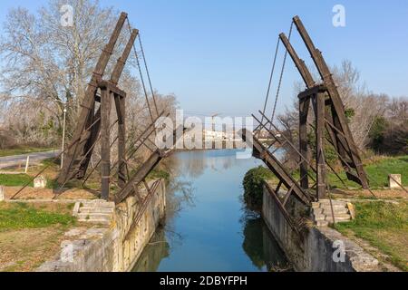 Pont Van Gogh Langlois Bridge in Arles Francia Foto Stock