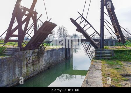 Pont Van Gogh Langlois Bridge in Arles Francia Foto Stock