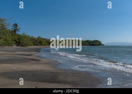 Spiaggia tropicale sull'isola di Cebaco, Panama Foto Stock