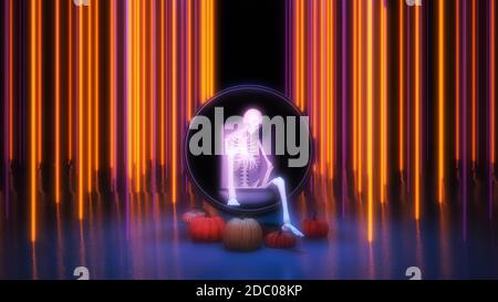 Discoteca Nightclub Halloween background Dance concetto Foto Stock