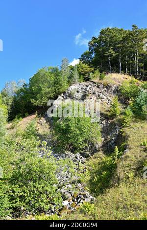 L'Umpfen, vecchia cava vicino a Fischbach nel RhÃ¶n Foto Stock