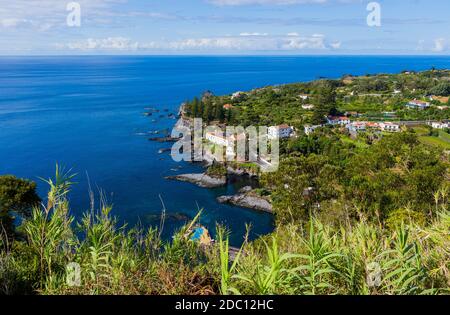 Punto di vista di Pisao sull'isola di Sao Miguel, Azzorre. Portogallo Foto Stock