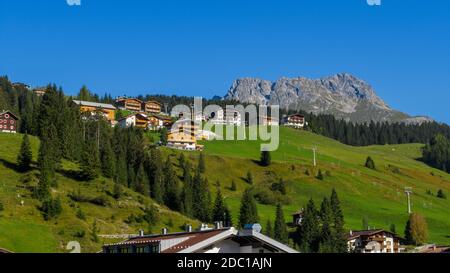 La città di Lech in Austria Foto Stock