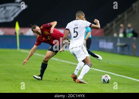 Fabian Ruiz di Spagna e Jonathan Tah di Germania durante La partita di calcio della lega UEFA Nations tra Spagna e Germania On / LM Foto Stock