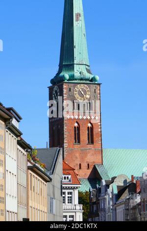 Chiesa di Sankt Jakobi a LÃ¼beck Foto Stock