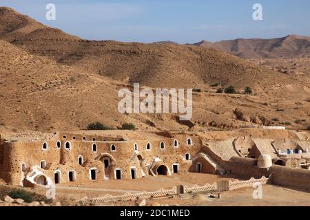 Casa beduino in Tunisia Foto Stock