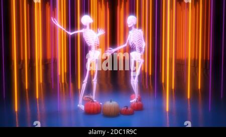 Discoteca Nightclub Halloween background Dance concetto Foto Stock