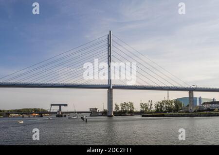 Germania - Ponte RÃ¼gen Dam a Stralsund Foto Stock