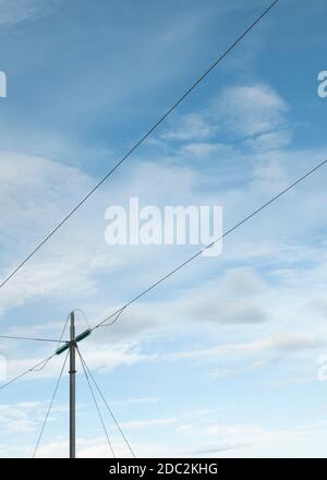 Powerline in Islanda Foto Stock