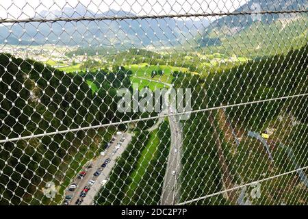 Ponte sospeso Highline 179 a Reutte Austria Foto Stock