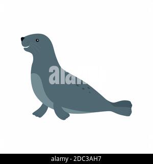 Sealion. Illustrazione vettoriale isolata su sfondo bianco. Illustrazione Vettoriale