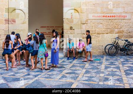 Facciata Museo Picasso Málaga. Málaga, Andalusia, Spagna, Europa Foto Stock