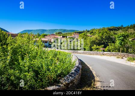 Pesquera de Ebro è un comune rurale del Páramos, in provincia di Burgos, nella regione di León, nella Valle de sed Foto Stock