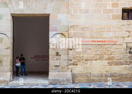 Facciata Museo Picasso Málaga. Málaga, Andalusia, Spagna, Europa Foto Stock