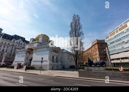 Edificio della Secessione di Joseph Maria Olbrich, Vienna, Austria Foto Stock