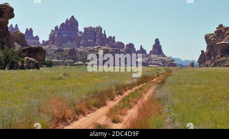Elephant Hill Trail, Canyonlands Needles District Foto Stock