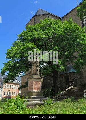 Chiesa di Sant'Anna, Annaberg-Bucholtz, Sassonia, Germania, dove martin Lutero un tempo aveva santuario e predicato. Foto Stock