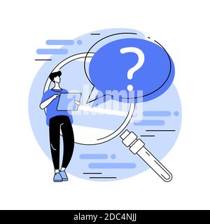 FAQ concetto astratto illustrazione vettoriale. Illustrazione Vettoriale