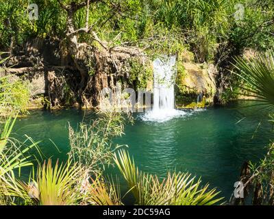 Cascate di Indarri, Lawn Hill, Parco Nazionale di Boodjamulla Foto Stock