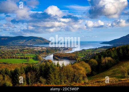 Flagstaff Viewpoint Newry, Co. Down, Irlanda del Nord Foto Stock