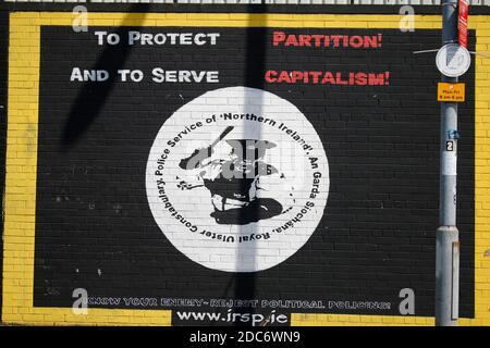 Impressionen: International Wall Belfast, Nordirland/Irlanda del Nord. Foto Stock