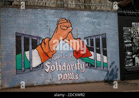 Impressionen: International Wall Belfast, Nordirland/Irlanda del Nord. Foto Stock