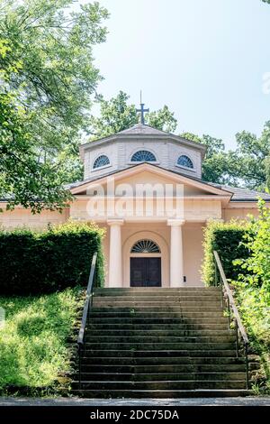 Weimar, Germania: Alter Friedhof - Fürstengruft, Grabstätte Goethe und Schiller Foto Stock