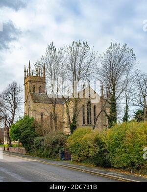 La Chiesa di San Giovanni Evangelista, Spitalgate, Grantham, Lincolnshire, Regno Unito Foto Stock