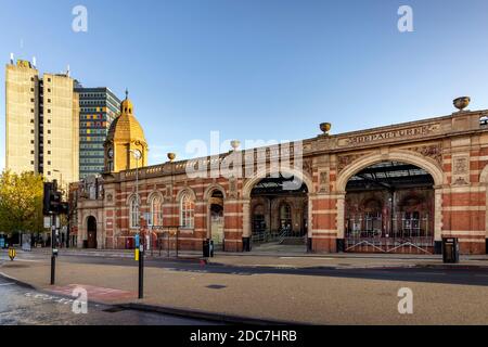 Stazione ferroviaria di Leicester su London Road, Leicester, Inghilterra Foto Stock