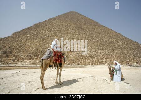 L'ALTOPIANO DI GIZA, EGITTO Foto Stock